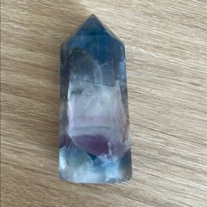 Rainbow fluorite tower